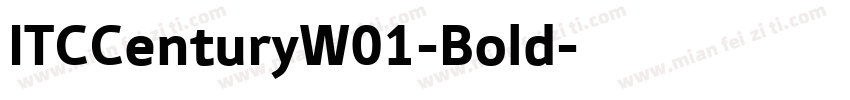 ITCCenturyW01-Bold字体转换