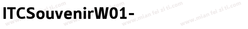 ITCSouvenirW01字体转换