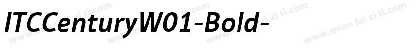 ITCCenturyW01-Bold字体转换