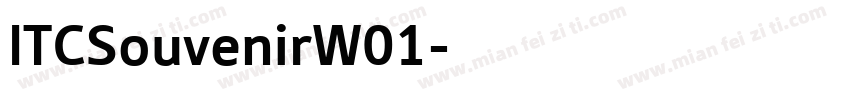 ITCSouvenirW01字体转换