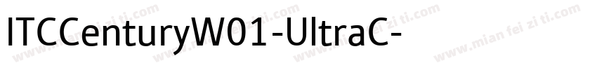 ITCCenturyW01-UltraC字体转换