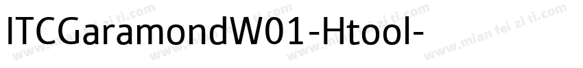 ITCGaramondW01-Htool字体转换