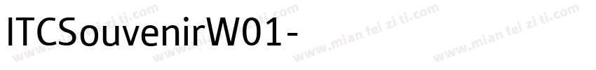 ITCSouvenirW01字体转换