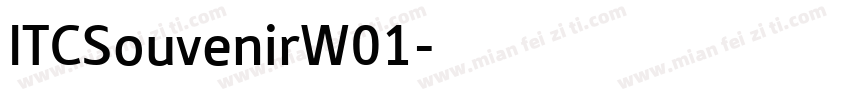 ITCSouvenirW01字体转换