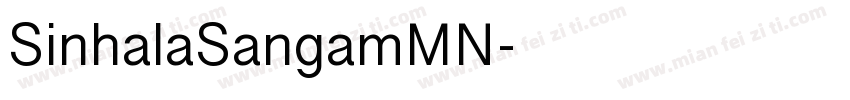 SinhalaSangamMN字体转换
