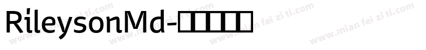 RileysonMd字体转换
