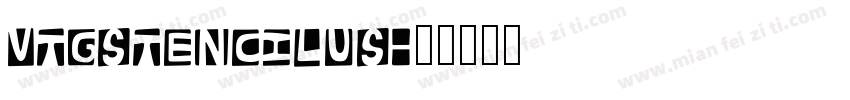 VtgStencilUS字体转换