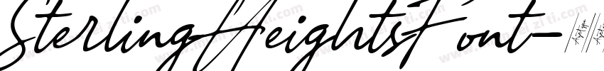 SterlingHeightsFont字体转换