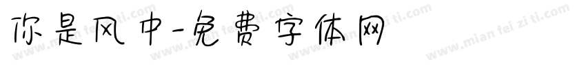 你是风中字体转换