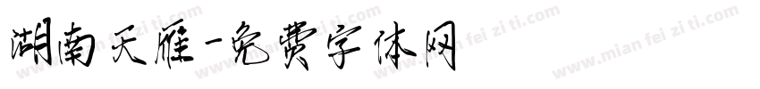湖南天雁字体转换