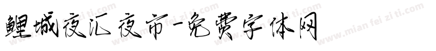 鲤城夜汇夜市字体转换