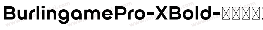 BurlingamePro-XBold字体转换