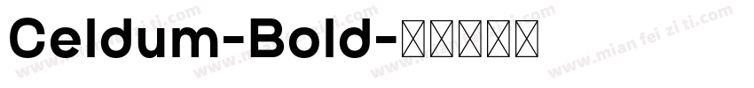 Celdum-Bold字体转换