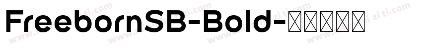 FreebornSB-Bold字体转换