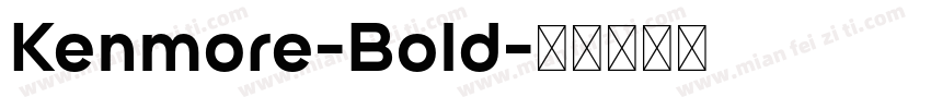 Kenmore-Bold字体转换