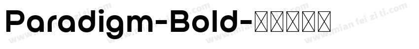 Paradigm-Bold字体转换