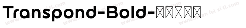 Transpond-Bold字体转换