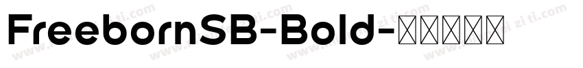 FreebornSB-Bold字体转换