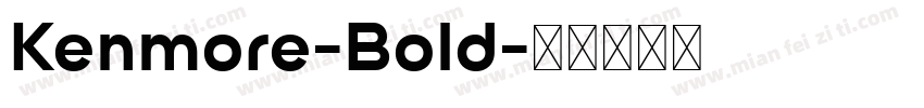 Kenmore-Bold字体转换