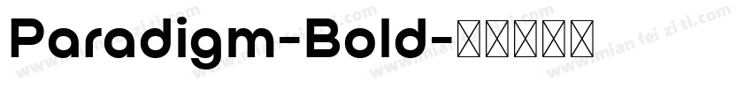 Paradigm-Bold字体转换
