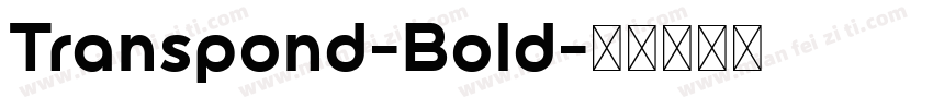 Transpond-Bold字体转换