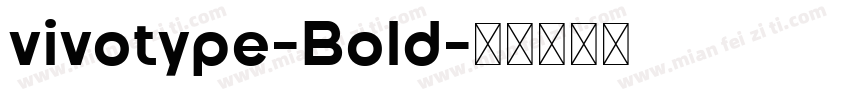 vivotype-Bold字体转换