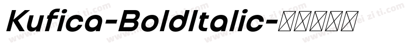 Kufica-BoldItalic字体转换