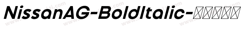 NissanAG-BoldItalic字体转换