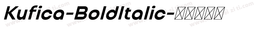 Kufica-BoldItalic字体转换