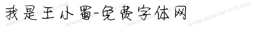 我是王小蜀字体转换