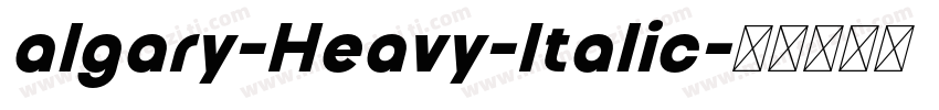 algary-Heavy-Italic字体转换
