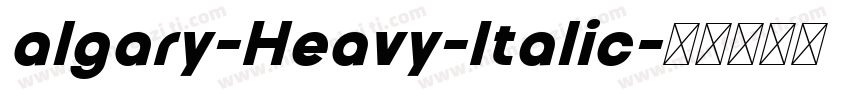 algary-Heavy-Italic字体转换