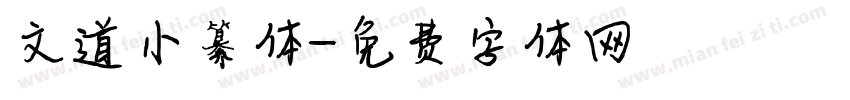 文道小纂体字体转换