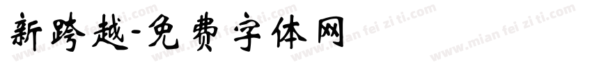 新跨越字体转换