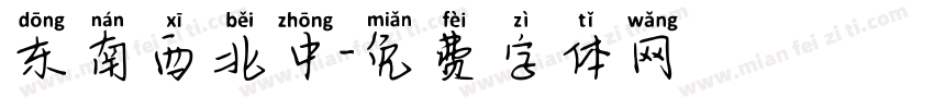 东南西北中字体转换