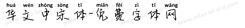 华文中宋体字体转换