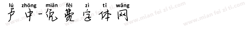卢中字体转换
