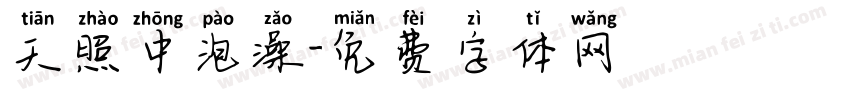 天照中泡澡字体转换