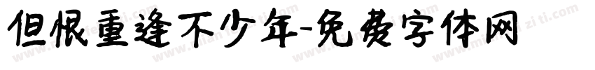 但恨重逢不少年字体转换