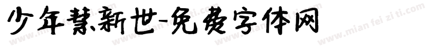 少年慧新世字体转换