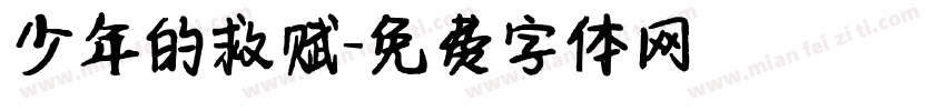 少年的救赎字体转换