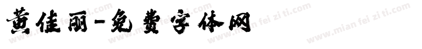 黄佳丽字体转换