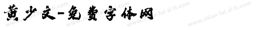 黄少文字体转换