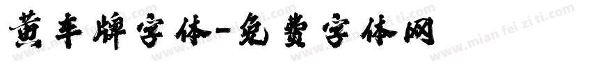 黄车牌字体字体转换