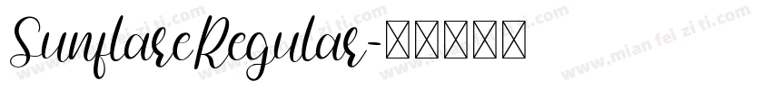 SunflareRegular字体转换 SunflareRegular字体转换