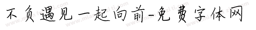 不负遇见一起向前字体转换