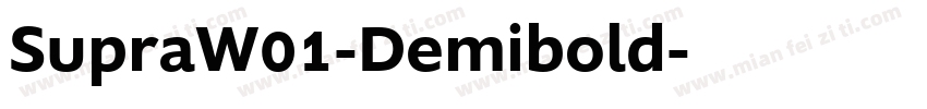SupraW01-Demibold字体转换