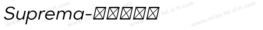 Suprema字体转换