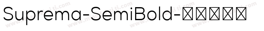 Suprema-SemiBold字体转换