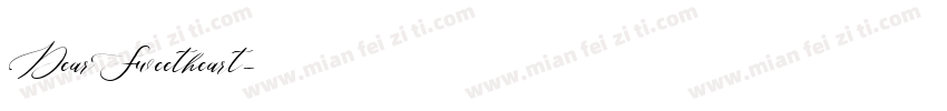 DearSweetheart字体转换